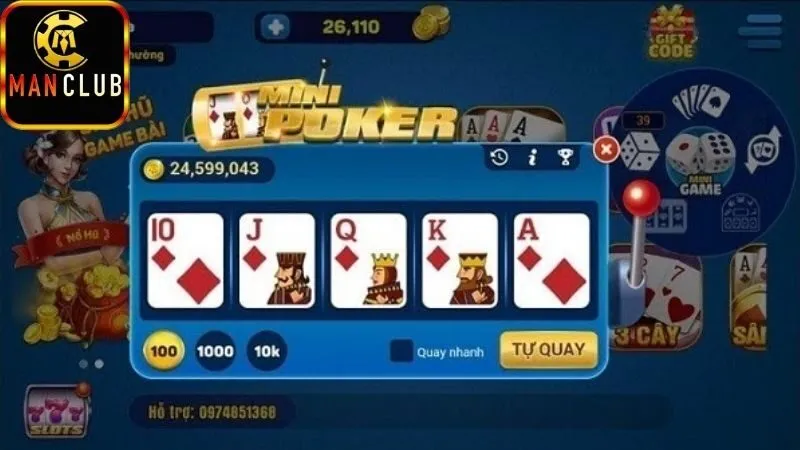 Mini poker – Xả stress, gom thưởng cực vui 5 Mini poker